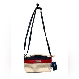 NWT Nautica Candid Two Toned Crossbody Bag Red, Cream, & Blue